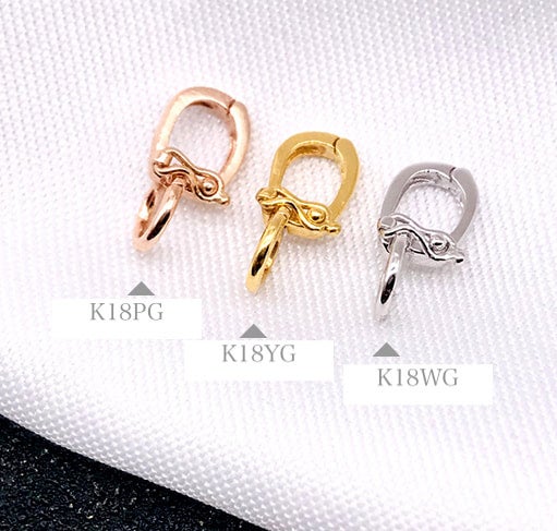 K18YG ￼ホースシュー クラスプ K18YG ￼ホースシュー クラスプ K18 バチカン クラスプ ホースシュー